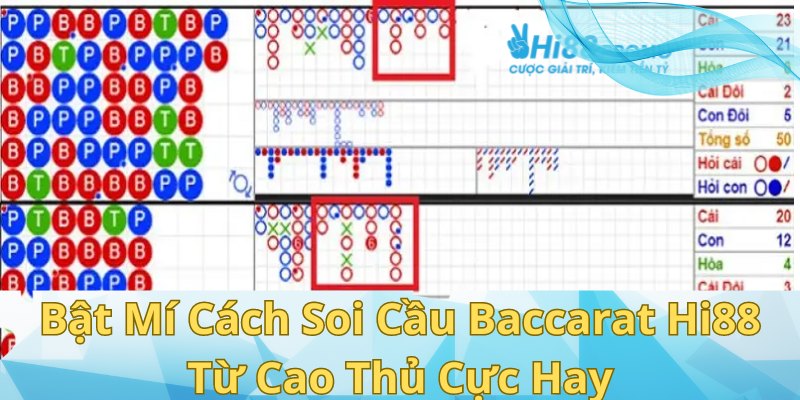 Bật Mí Cách Soi Cầu Baccarat Hi88 Từ Cao Thủ Cực Hay 9 soi cầu Baccarat Hi88